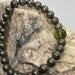 Genuine Moldavite and Iron Pyrite Beaded Bracelet - Gemstone Bracelet - Healing - Grounding